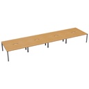 CB Bench with Cut Out: 8 Person (FSC) | 1400 X 800 | Beech/Silver | 