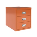 3 Drawer Multidrawer | 279X380X325 | Orange