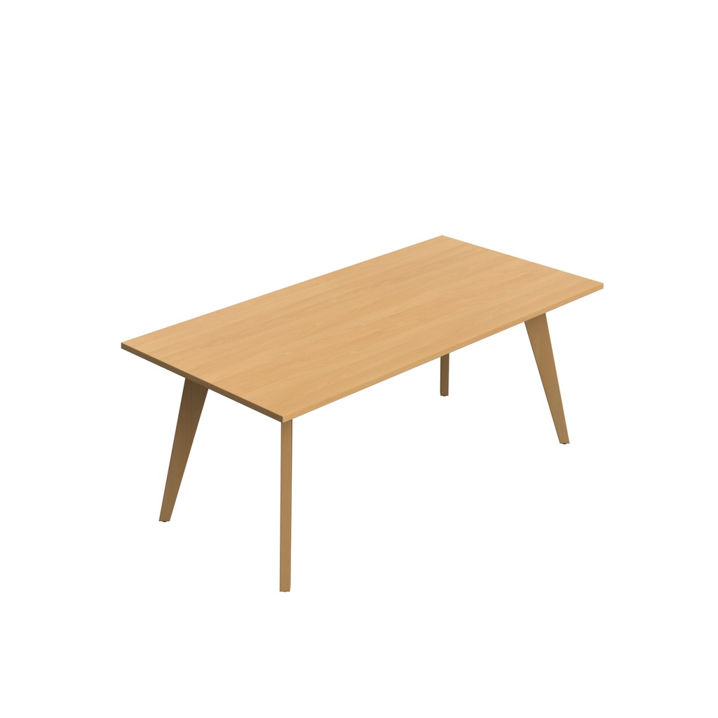 Lux Rectangular 200 X 100 MFC Meeting Table - Unlimited