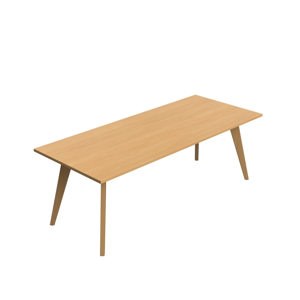 Lux Rectangular 240 X 100 MFC Meeting Table - Unlimited