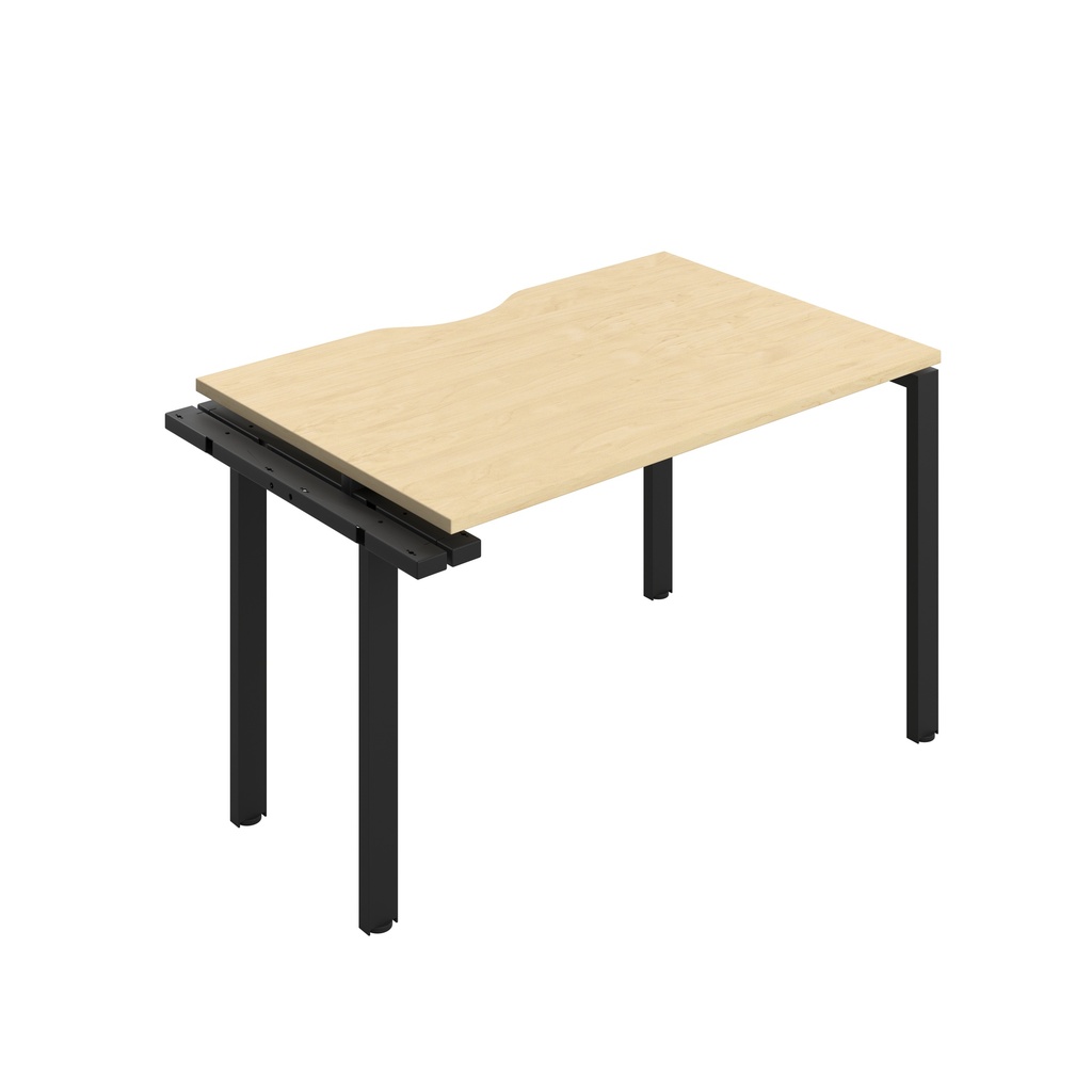 CB Bench Extension with Cut Out: 1 Person (FSC) | 1200 x 800 | Maple/Black | 