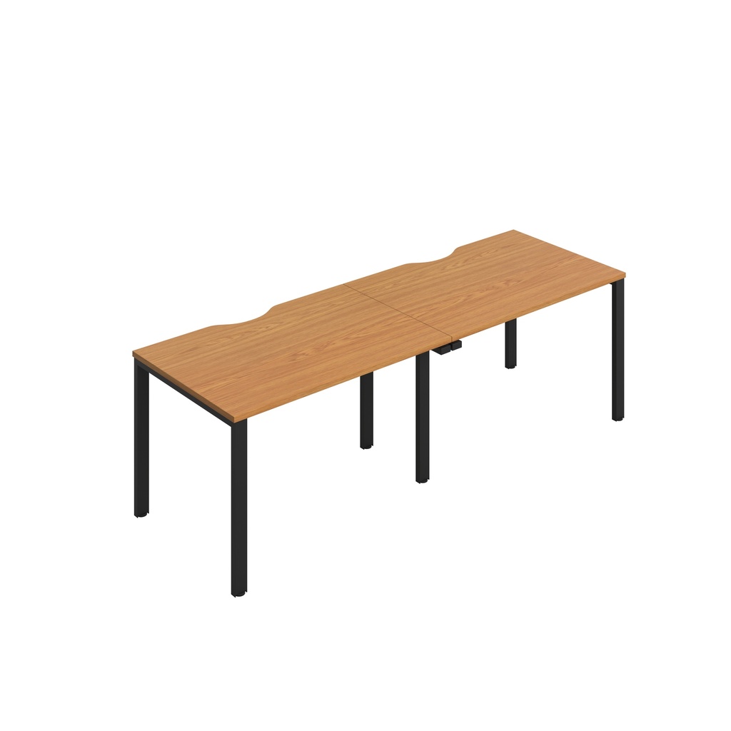 CB Single Bench with Cut Out: 2 Person (FSC) | 1200 x 800 | Nova Oak/Black | 