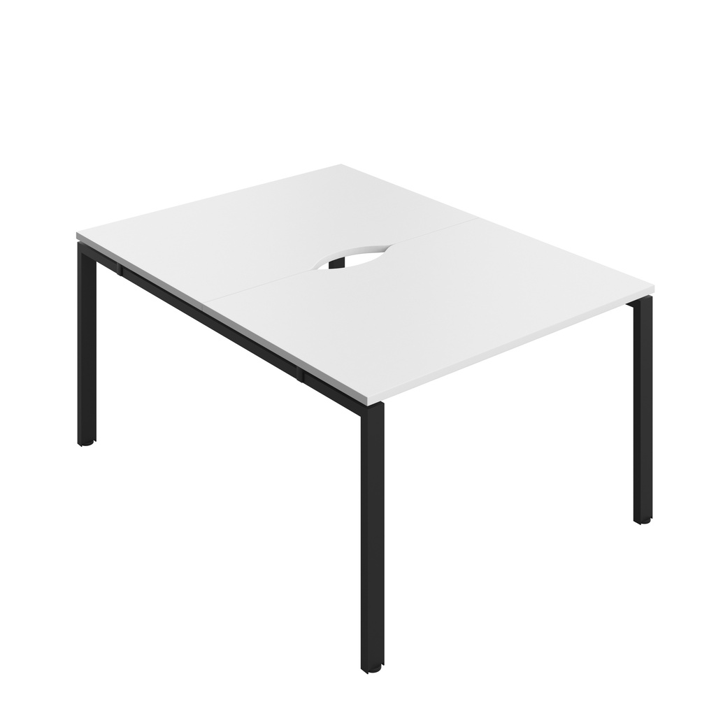 CB Bench with Cut Out: 2 Person (FSC) | 1200 x 800 | White/Black | 