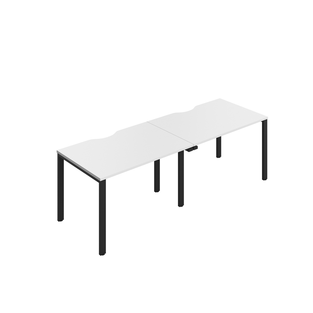 CB Single Bench with Cut Out: 2 Person (FSC) | 1200 x 800 | White/Black | 