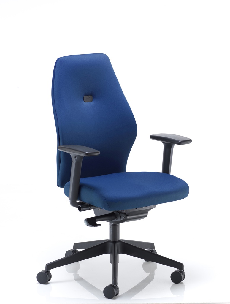 Deluxe Ergonomic Posture Chair Height and Depth Adjustable Arms Blue YP005 Pheonix Curacao