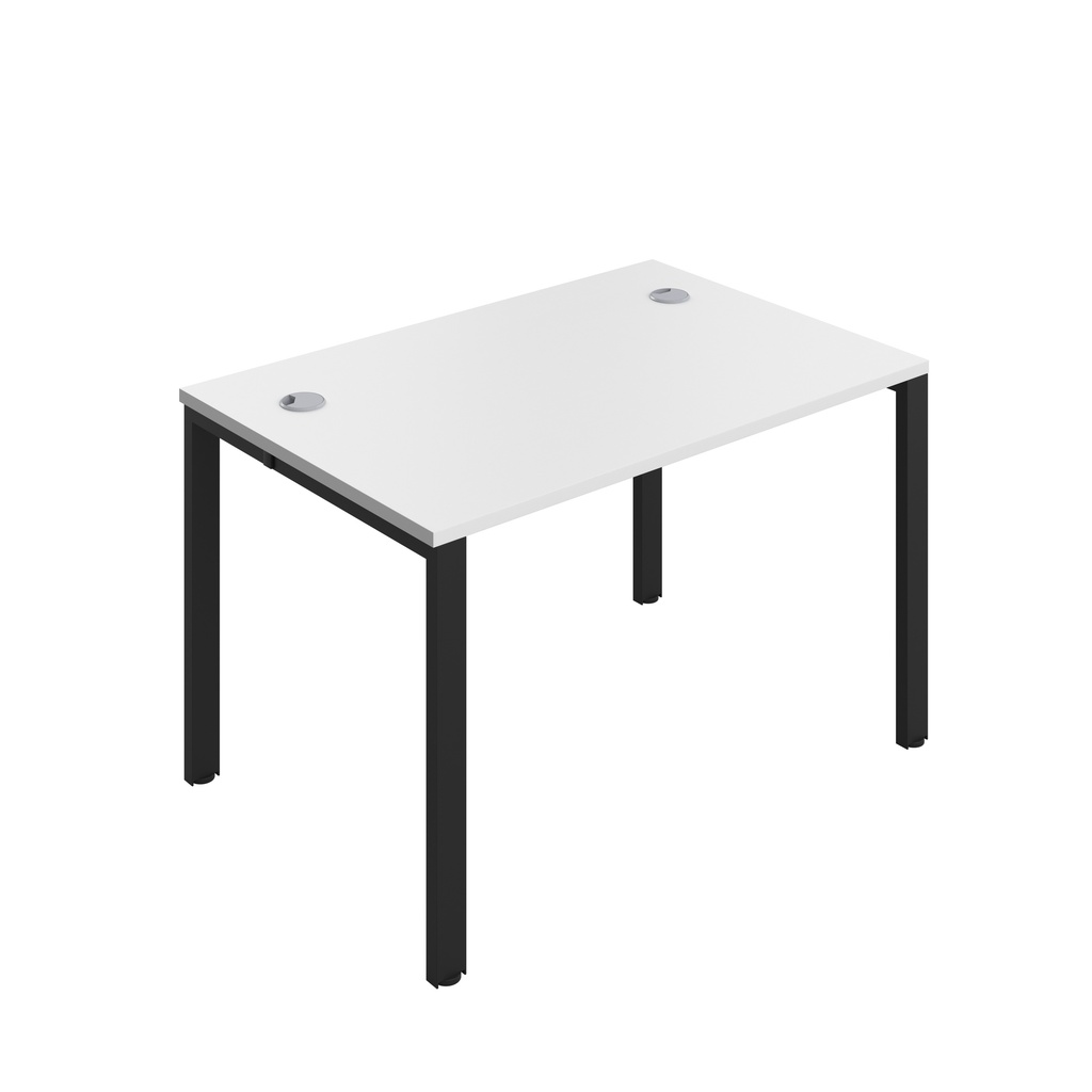 CB Bench with Cable Port: 1 Person (FSC) | 1200 x 800 | White/Black | 