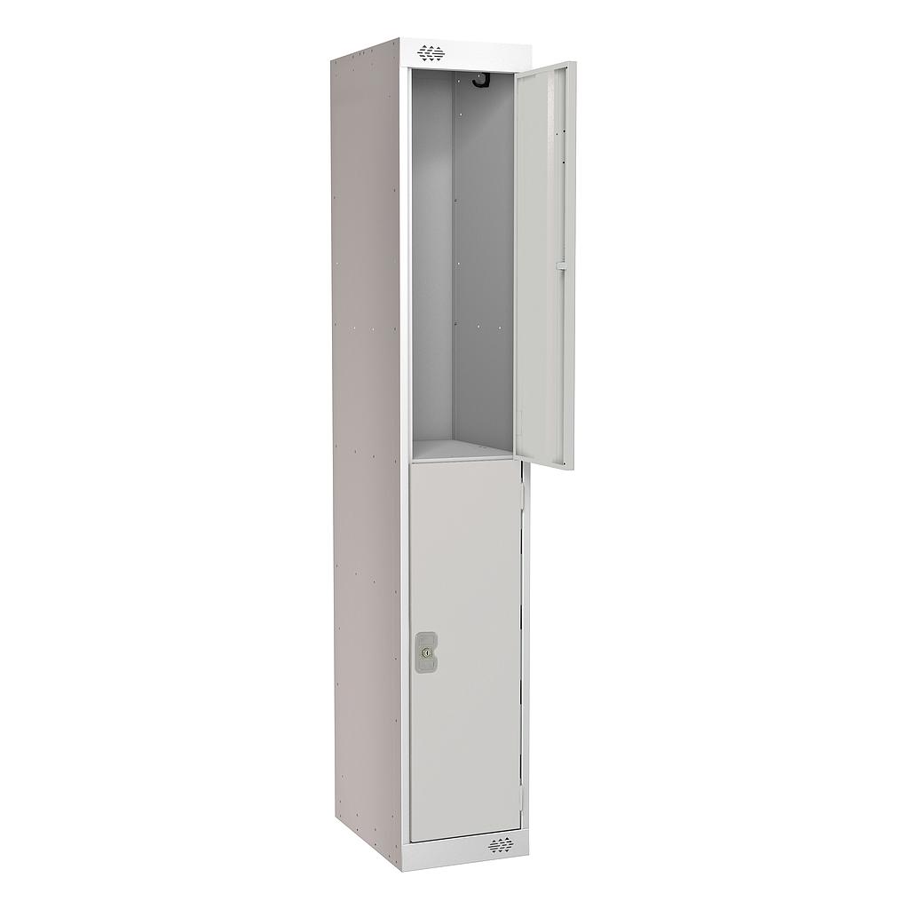 2 Door Locker 300X450X1800 Light Grey Door