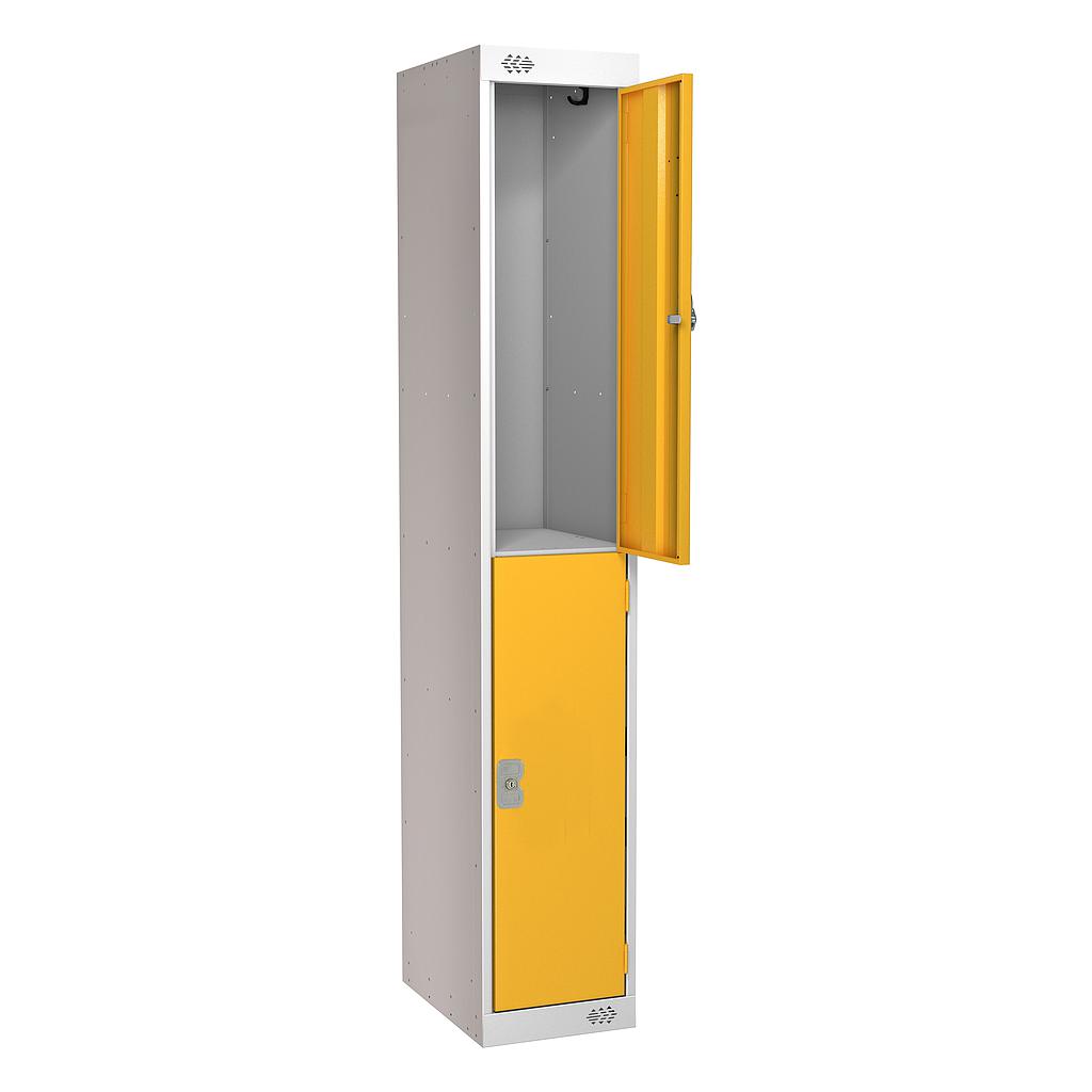 2 Door Locker 300X450X1800 Yellow Door