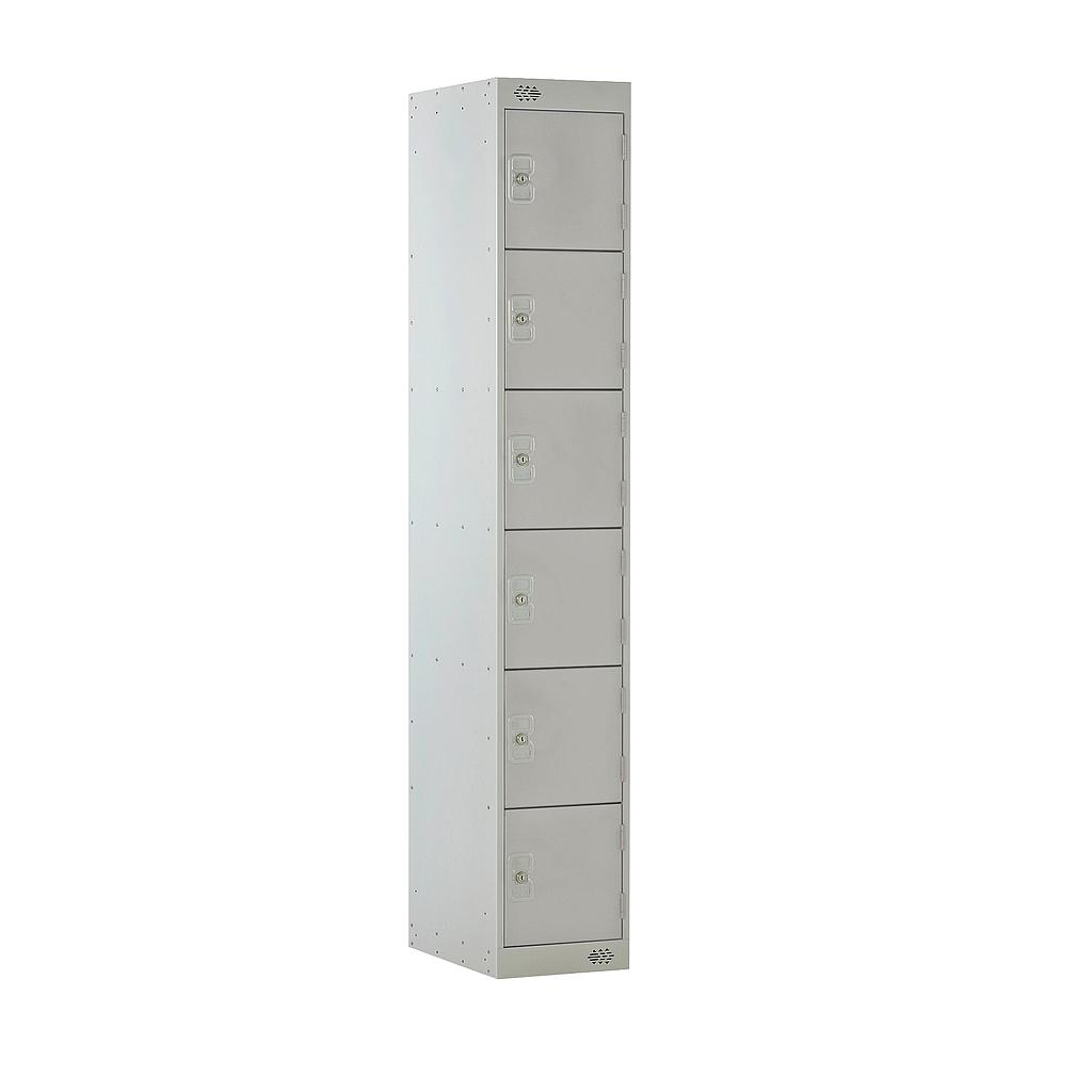 6 Door Locker 300X450X1800 Light Grey Door