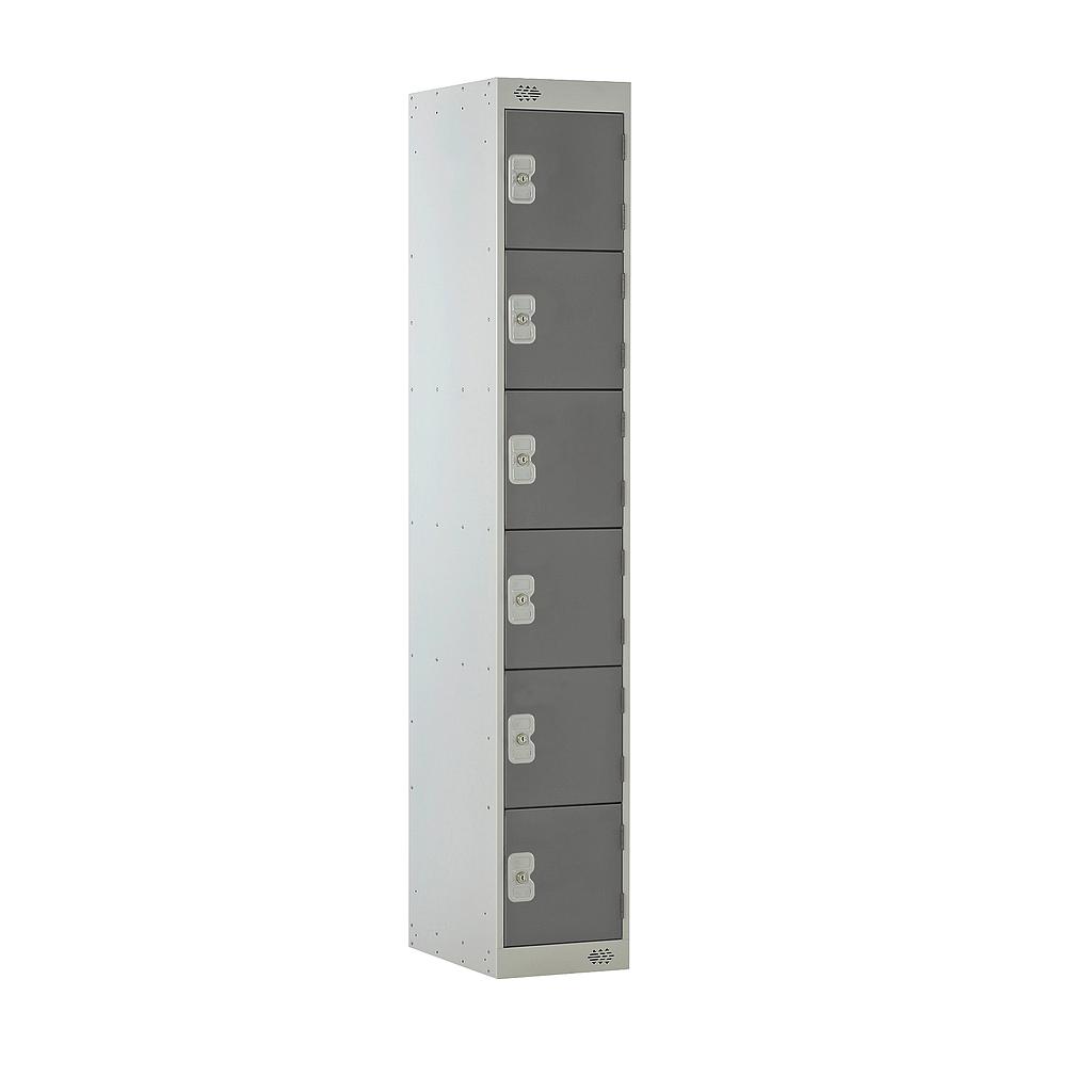 6 Door Locker 300X450X1800 Dark Grey Door