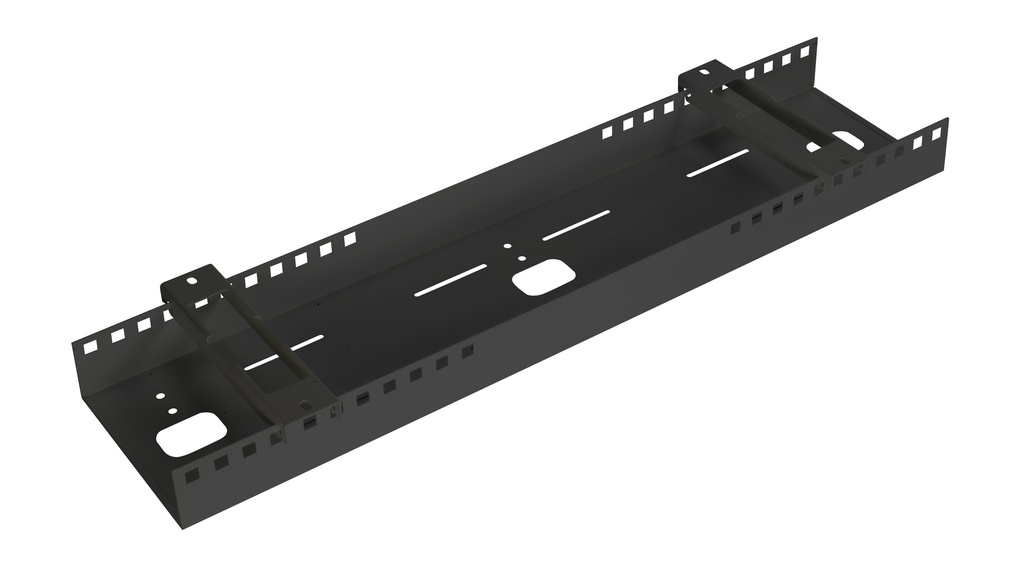 Double Cable Tray 1200-1500 Black Individually Packed