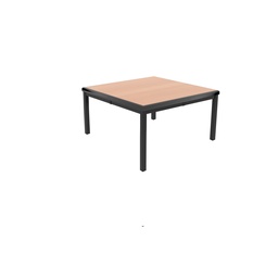 [T-TABLE-6046BE] T-Table Flat Pack Table|600X600X460| Beech/Black