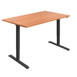 [ECSM1480CPBEBK] Economy Single Motor Sit Stand Desk (FSC) | 1400 X 800 | Beech/Black | 