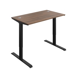 [ECSM1480CPDWBK] Economy Single Motor Sit Stand Desk (FSC) | 1400 X 800 | Dark Walnut/Black | 