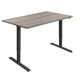 [ECSM1480CPGOBK] Economy Single Motor Sit Stand Desk (FSC) | 1400 X 800 | Grey Oak/Black | 