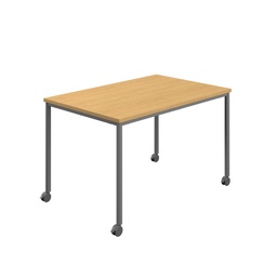 [T-MOBILE-1460ANTSO] Titan Mobile Rectangular Table (FSC) | 1400 X 600 | Anthracite/Sorano Oak