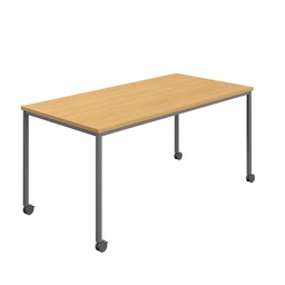 [T-MOBILE-1480ANTSO] Titan Mobile Rectangular Table (FSC) | 1400 X 800 | Anthracite/Sorano Oak