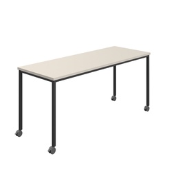 [T-MOBILE-1680BKGRY] Titan Mobile Rectangular Table (FSC) | 1600 X 800 | Black/Grey