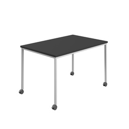 [T-MOBILE-1460WHBK] Titan Mobile Rectangular Table (FSC) | 1400 X 600 | White/Black