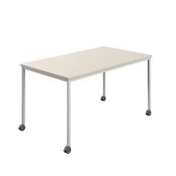 [T-MOBILE-1660WHGRY] Titan Mobile Rectangular Table (FSC) | 1600 X 600 | White/Grey