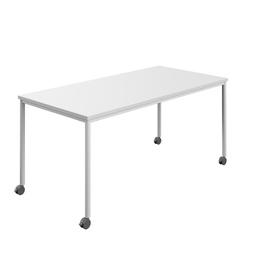 [T-MOBILE-1880WHWHT] Titan Mobile Rectangular Table (FSC) | 1800 X 800 | White/White