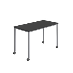 [T-MOBILE-1260SVBK] Titan Mobile Rectangular Table (FSC) | 1200 X 600 | Silver/Black