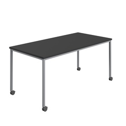 [T-MOBILE-1480SVBK] Titan Mobile Rectangular Table (FSC) | 1400 X 800 | Silver/Black