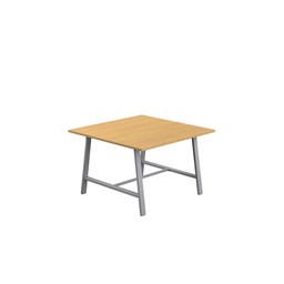 [T-LOW-M-1210SVSO] Titan Low Maker Rectangular Table (FSC) | 1200 X 1000 | Silver/Sorano Oak