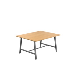 [T-LOW-M-1510ANTB] Titan Low Maker Rectangular Table (FSC) | 1500 X 1000 | Anthracite/Ellmau Beech