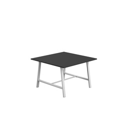 [T-LOW-M-1210WHTBK] Titan Low Maker Rectangular Table (FSC) | 1200 X 1000 | White/Black