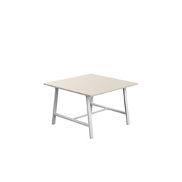 [T-LOW-M-1210WHTGRY] Titan Low Maker Rectangular Table (FSC) | 1200 X 1000 | White/Grey