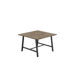 [T-LOW-M-1210BKGNO] Titan Low Maker Rectangular Table (FSC) | 1200 X 1000 | Black/Grey Nebraska Oak