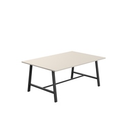 [T-LOW-M-1810BKGRY] Titan Low Maker Rectangular Table (FSC) | 1800 X 1000 | Black/Grey