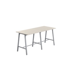 [T-HIGH-M-1210SVGRY] Titan High Maker Rectangular Table (FSC) | 1200 X 1000 | Silver/Grey