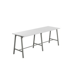 [T-HIGH-M-1510ANTWHT] Titan High Maker Rectangular Table (FSC) | 1500 X 1000 | Anthracite/White