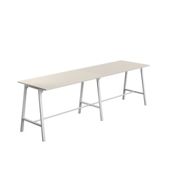 [T-HIGH-M-1810WHTGRY] Titan High Maker Rectangular Table (FSC) | 1800 X 1000 | White/Grey