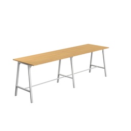 [T-HIGH-M-1810WHTSO] Titan High Maker Rectangular Table (FSC) | 1800 X 1000 | White/Sorano Oak