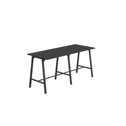 [T-HIGH-M-1210BKBK] Titan High Maker Rectangular Table (FSC) | 1200 X 1000 | Black/Black