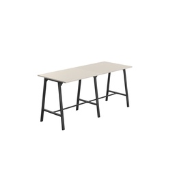 [T-HIGH-M-1210BKGRY] Titan High Maker Rectangular Table (FSC) | 1200 X 1000 | Black/Grey