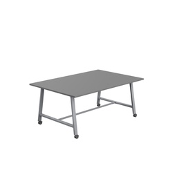 [T-LOW-MM-1810SVANT] Titan Mobile Low Maker Rectangular Table (FSC) | 1800 X 1000 | Silver/Anthracite