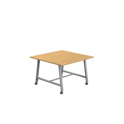 [T-LOW-MM-1210SVSO] Titan Mobile Low Maker Rectangular Table (FSC) | 1200 X 1000 | Silver/Sorano Oak