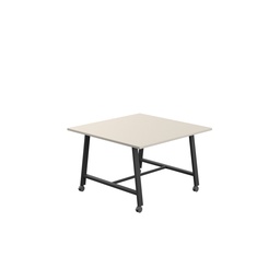 [T-LOW-MM-1210BKGRY] Titan Mobile Low Maker Rectangular Table (FSC) | 1200 X 1000 | Black/Grey