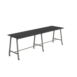 [T-HIGH-MM-1810ANTBK] Titan Mobile High Maker Rectangular Table (FSC) | 1800 X 1000 | Anthracite/Black