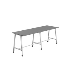 [T-HIGH-MM-1510WHTANT] Titan Mobile High Maker Rectangular Table (FSC) | 1500 X 1000 | White/Anthracite