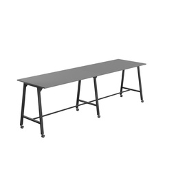 [T-HIGH-MM-1810BKANT] Titan Mobile High Maker Rectangular Table (FSC) | 1800 X 1000 | Black/Anthracite