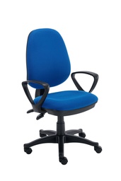 [CH0001RB+AC0001FA] Versi 2 Lever Operator Chair with Fixed Arms