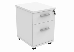 [COREUDM2WHT] Mobile Under Desk Office Storage Unit (FSC) | 2 Drawers | Arctic White