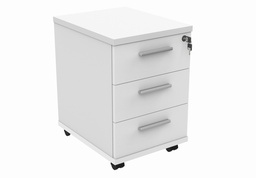 [COREUDM3WHT] Mobile Under Desk Office Storage Unit (FSC) | 3 Drawers | Arctic White