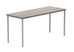 [CORE1660MPTGOAKSV] Office Rectangular Multi-Use Table (FSC) | 1600X600 | Alaskan Grey Oak/Silver