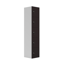 [TCCP5ANT] 5 Door Unit Complete With Shelf, Coat Hooks, Cam Lock, Anthracite (FSC)